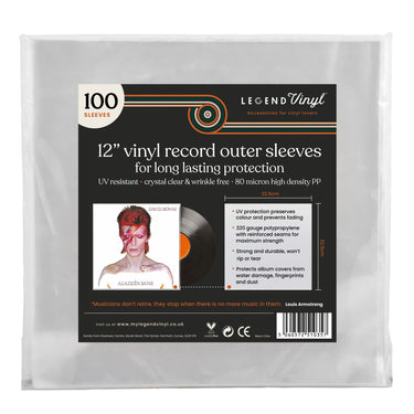UV resistant 12” sleeves to protect your vinyl art